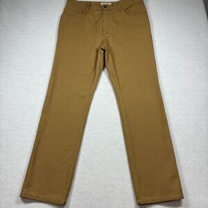 CC Filson Dry Tin Cloth Cotton Canvas Mens 5 Pocket Pants Tan 36x34 Made in USA